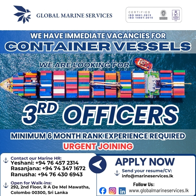 3rd Officers vacancy flyer