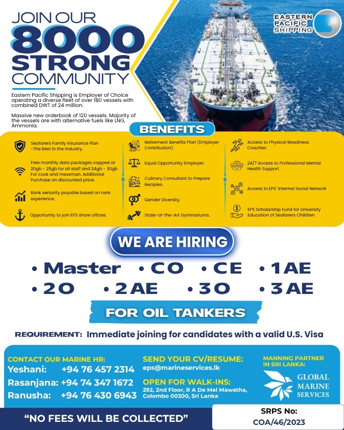 OFFICERS - OIL TANKERS vacancy flyer